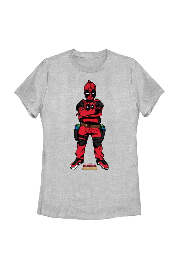 Women's Marvel: Deadpool & Wolverine Kidpool Pose Graphic T-Shirt