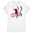thumbnail image 1 of Women's Marvel: Deadpool & Wolverine Logo Slice Graphic T-Shirt, 1 of 4