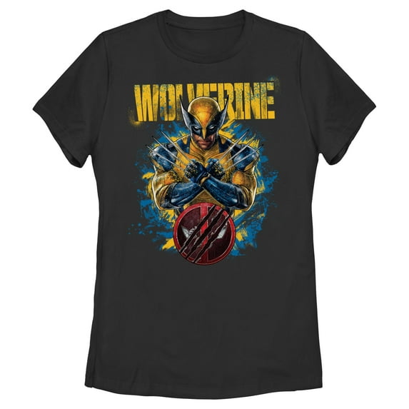 Women's Marvel: Deadpool & Wolverine Paint Splatter Graphic T-Shirt