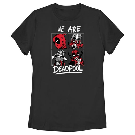 Women's Marvel: Deadpool & Wolverine Photo Squares Graphic T-Shirt