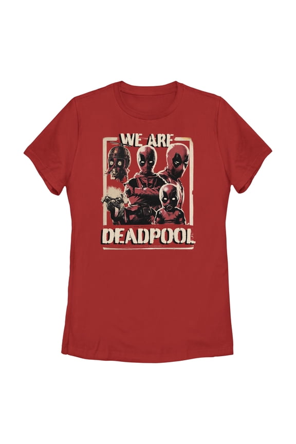 Women's Marvel: Deadpool & Wolverine We Are Portraits Graphic T-Shirt