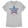 thumbnail image 1 of Women's Marvel Doctor Strange in the Multiverse of Madness America Chavez Logo Graphic Tee Athletic Heather Medium, 1 of 4