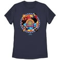 thumbnail image 1 of Women's Marvel Doctor Strange in the Multiverse of Madness Colorful Badge Graphic Tee Navy Blue Small, 1 of 4