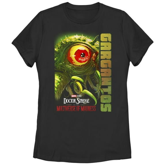 Women's Marvel Doctor Strange in the Multiverse of Madness Gargantos Comic Graphic Tee Black Small