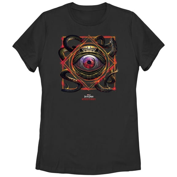 Women's Marvel Doctor Strange in the Multiverse of Madness Gargantos Sealed  Graphic Tee Black Large