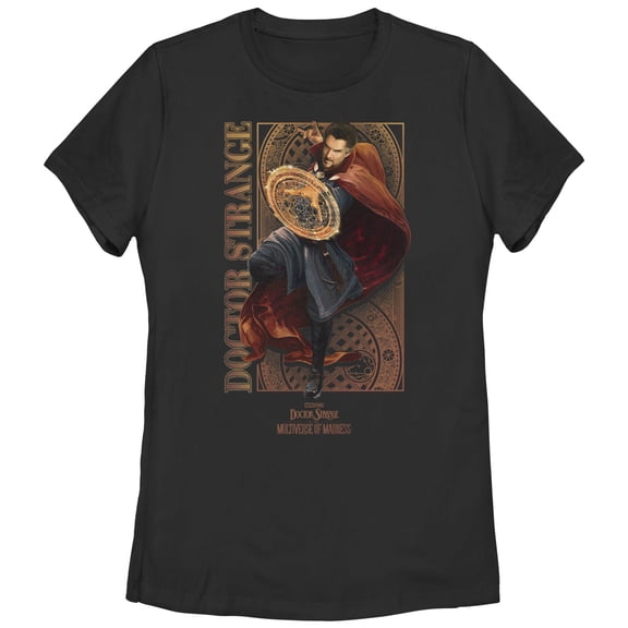 Women's Marvel Doctor Strange in the Multiverse of Madness Magic Doctor  Graphic Tee Black Large