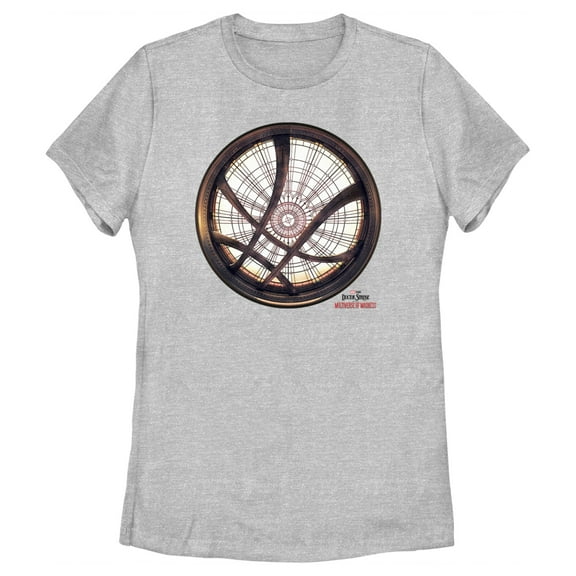 Women's Marvel Doctor Strange in the Multiverse of Madness Sanctum Window Graphic Tee Athletic Heather Large