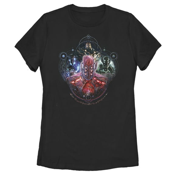 Women's Marvel Eternals Celestials Four  Graphic Tee Black Medium