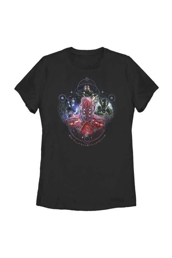 Women's Marvel Eternals Celestials Four  Graphic Tee Black Medium