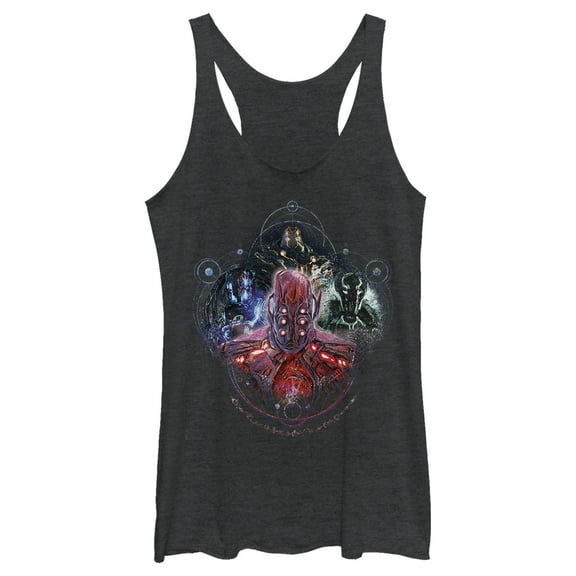 Women's Marvel Eternals Celestials Four  Racerback Tank Top Black Heather Small
