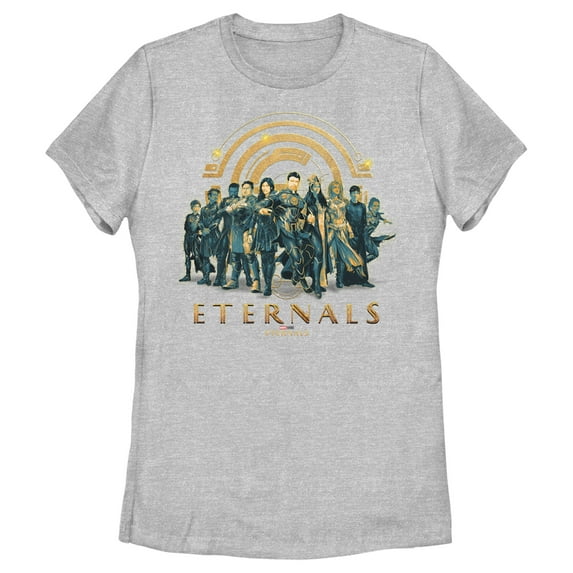 Women's Marvel Eternals Group Shot Graphic Tee Athletic Heather Large