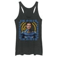 thumbnail image 1 of Women's Marvel Eternals Ikaris Hero Box Racerback Tank Top Black Heather X Large, 1 of 4