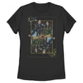 thumbnail image 1 of Women's Marvel Eternals Ikaris and Sersi Playing Card  Graphic Tee Black X Large, 1 of 4