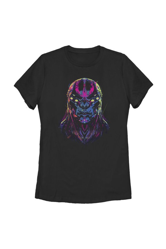 Women's Marvel Eternals Kro Devious Face Graphic Tee Black Small