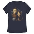 thumbnail image 1 of Women's Marvel Eternals Sersi and Ikaris  Graphic Tee Navy Blue X Large, 1 of 4
