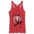 thumbnail image 1 of Women's Marvel Gamerverse Spider-Man Symbol  Racerback Tank Top Red Heather 2X Large, 1 of 3