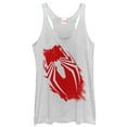 thumbnail image 1 of Women's Marvel Gamerverse Spider-Man Symbol Streak  Racerback Tank Top White Heather Small, 1 of 3