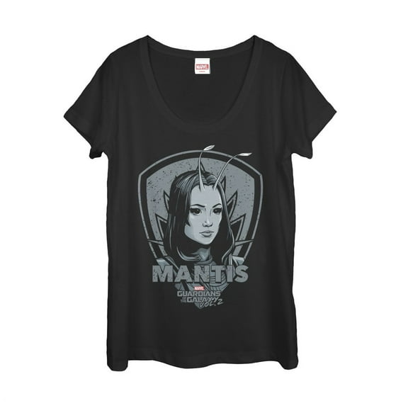 Women's Marvel Guardians of the Galaxy Vol. 2 Mantis Shield  Scoop Neck Black Large