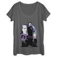thumbnail image 1 of Women's Marvel Hawkeye Bow and Arrow  Scoop Neck Charcoal Medium, 1 of 4