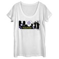 thumbnail image 1 of Women's Marvel Hawkeye Cityscape Scoop Neck White X Large, 1 of 4