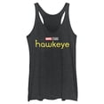 thumbnail image 1 of Women's Marvel Hawkeye Logo  Racerback Tank Top Black Heather Medium, 1 of 4