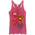 thumbnail image 1 of Women's Marvel Hero Hearts  Racerback Tank Top Pink Heather Medium, 1 of 3