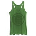 thumbnail image 1 of Women's Marvel Hulk Fist  Racerback Tank Top Envy Green 2X Large, 1 of 3