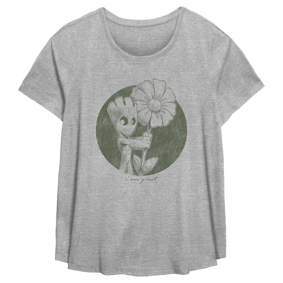 Women's Marvel I Am Groot Sketch Graphic T-Shirt