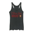 thumbnail image 1 of Women's Marvel Iron Man Love 3000 Forever  Racerback Tank Top Black Heather X Large, 1 of 3