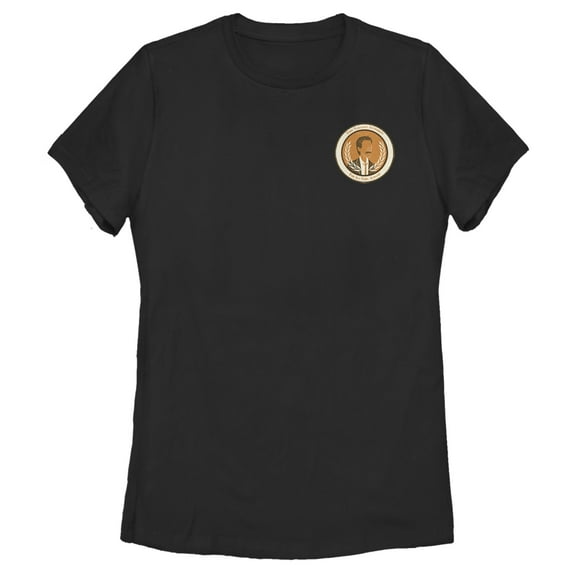 Women's Marvel Loki Time Variance Authority Badge Graphic Tee Black X Large