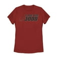thumbnail image 1 of Women's Marvel Love You 3000 Iron Man Helmet  Graphic Tee Red Small, 1 of 3