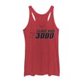 thumbnail image 1 of Women's Marvel Love You 3000 Iron Man Helmet  Racerback Tank Top Red Heather Small, 1 of 3