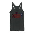 thumbnail image 1 of Women's Marvel Maximum Carnage Trio  Racerback Tank Top Black Heather Large, 1 of 3