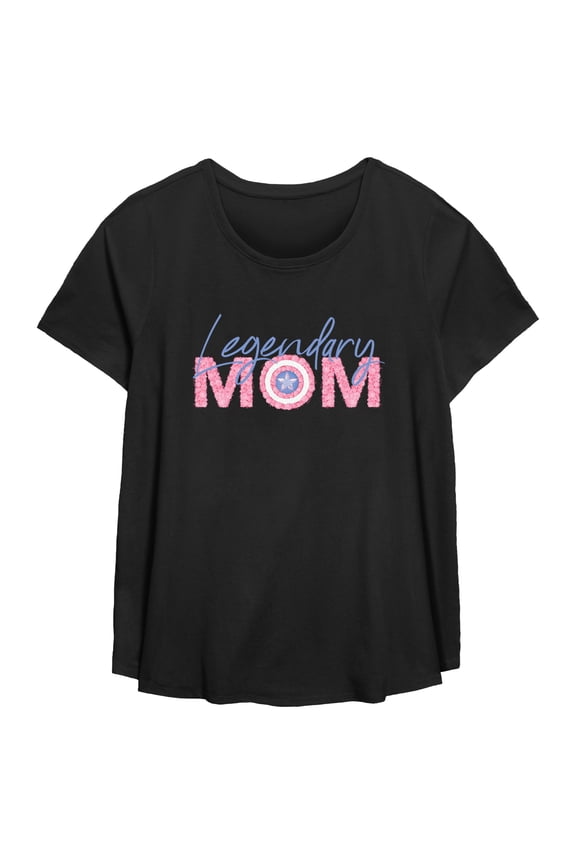 Women's Marvel Mother's Day Legendary Mom Logo Graphic T-Shirt