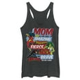 thumbnail image 1 of Women's Marvel Retro Heroic Mom Racerback Tank Top Black Heather Medium, 1 of 3