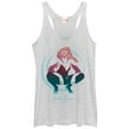 thumbnail image 1 of Women's Marvel Spider-Gwen Swirl Cutout  Racerback Tank Top White Heather Medium, 1 of 3