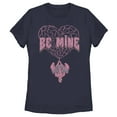 thumbnail image 1 of Women's Marvel Spider-Man Be Mine  Graphic Tee Navy Blue Medium, 1 of 4
