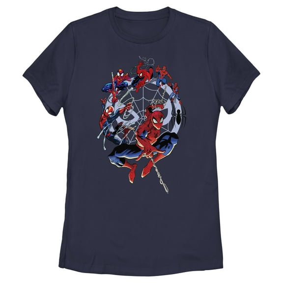 Women's Marvel Spider-Man Beyond Amazing SPIDEY CIRCLE EVOLUTION T-Shirt