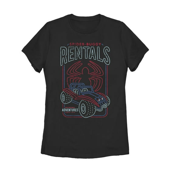 Women's Marvel Spider-Man Buggy Rentals  Graphic Tee Black X Large