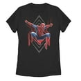thumbnail image 1 of Women's Marvel Spider-Man: Far From Home Diamond  Graphic Tee Black Medium, 1 of 3