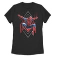 thumbnail image 1 of Women's Marvel Spider-Man: Far From Home Diamond  Graphic Tee Black X Large, 1 of 3