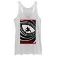 thumbnail image 1 of Women's Marvel Spider-Man: Far From Home Eye Swirl  Racerback Tank Top White Heather 2X Large, 1 of 3