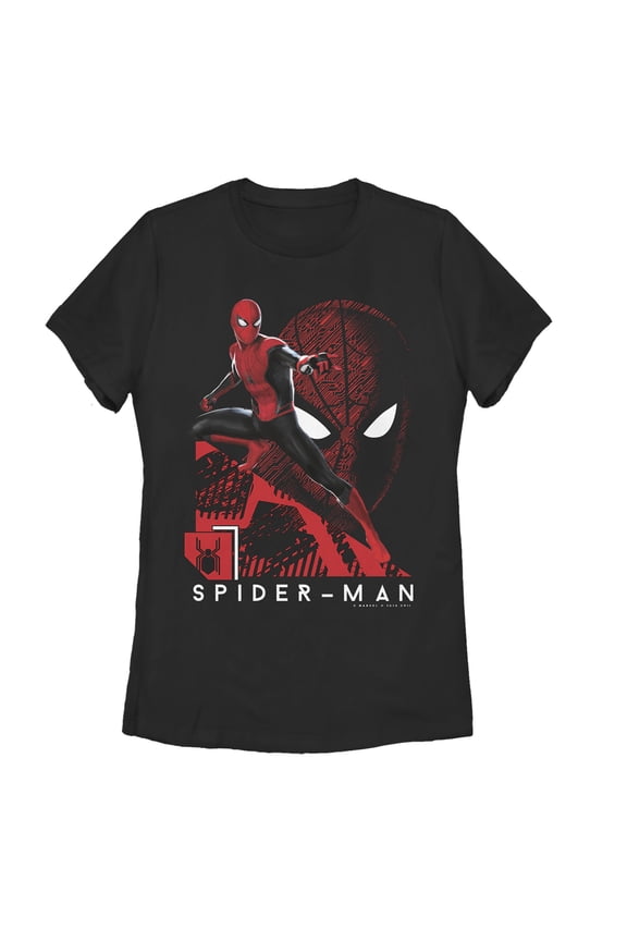 Women's Marvel Spider-Man: Far From Home High Tech  Graphic Tee Black X Large
