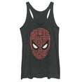 thumbnail image 1 of Women's Marvel Spider-Man: Far From Home Keywords  Racerback Tank Top Black Heather X Small, 1 of 3