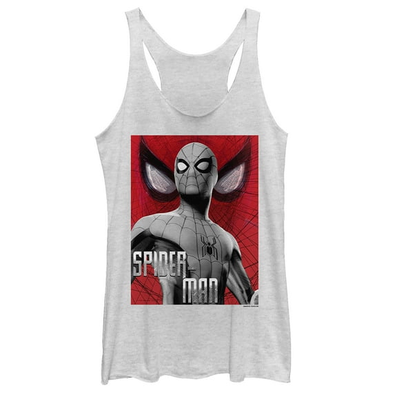Women's Marvel Spider-Man: Far From Home Majestic  Racerback Tank Top White Heather Small