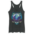 thumbnail image 1 of Women's Marvel Spider-Man: Far From Home Mysterio Masked  Racerback Tank Top Black Heather X Small, 1 of 3