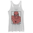 thumbnail image 1 of Women's Marvel Spider-Man: Far From Home Sleek Frame  Racerback Tank Top White Heather X Large, 1 of 3