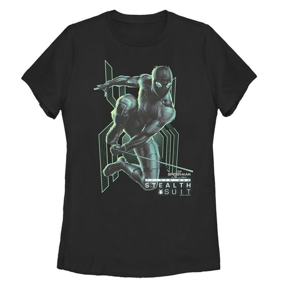 Women's Marvel Spider-Man: Far From Home Stealth Hero  Graphic Tee Black Medium