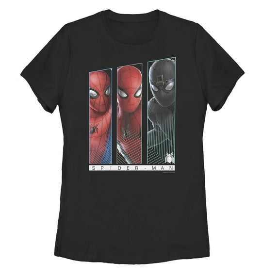 Women's Marvel Spider-Man: Far From Home Suit Panel Graphic Tee Black Medium
