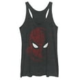 thumbnail image 1 of Women's Marvel Spider-Man: Far From Home Tech Pattern Racerback Tank Top Black Heather Small, 1 of 3